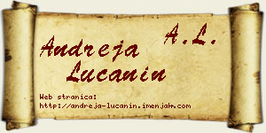 Andreja Lučanin vizit kartica